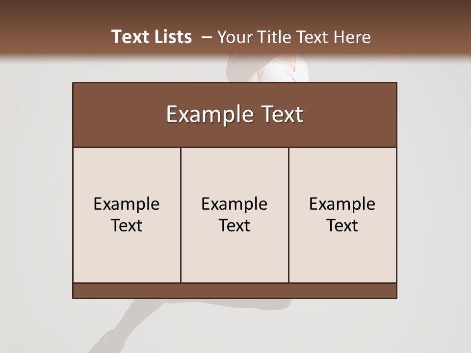Sensuality Posing Tutu PowerPoint Template