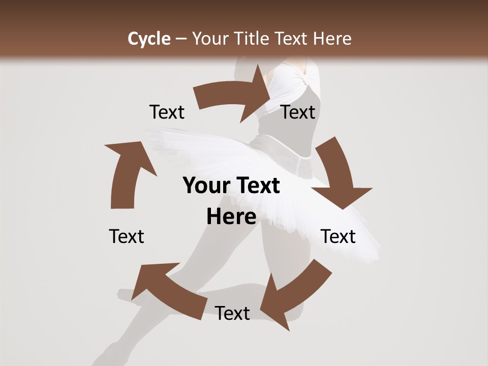 Sensuality Posing Tutu PowerPoint Template