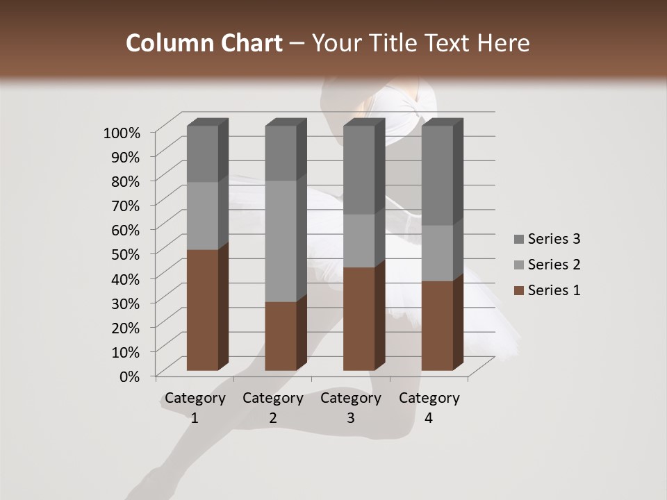 Sensuality Posing Tutu PowerPoint Template