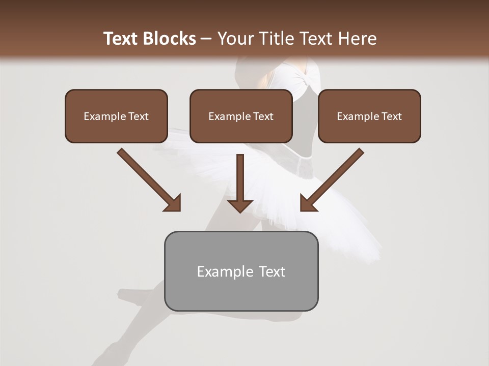 Sensuality Posing Tutu PowerPoint Template