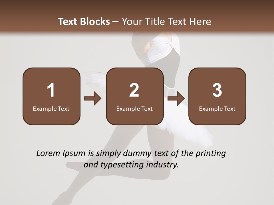 Sensuality Posing Tutu PowerPoint Template