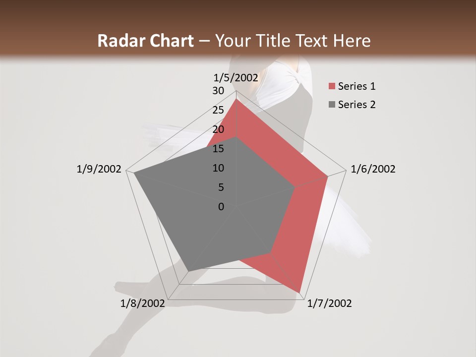 Sensuality Posing Tutu PowerPoint Template