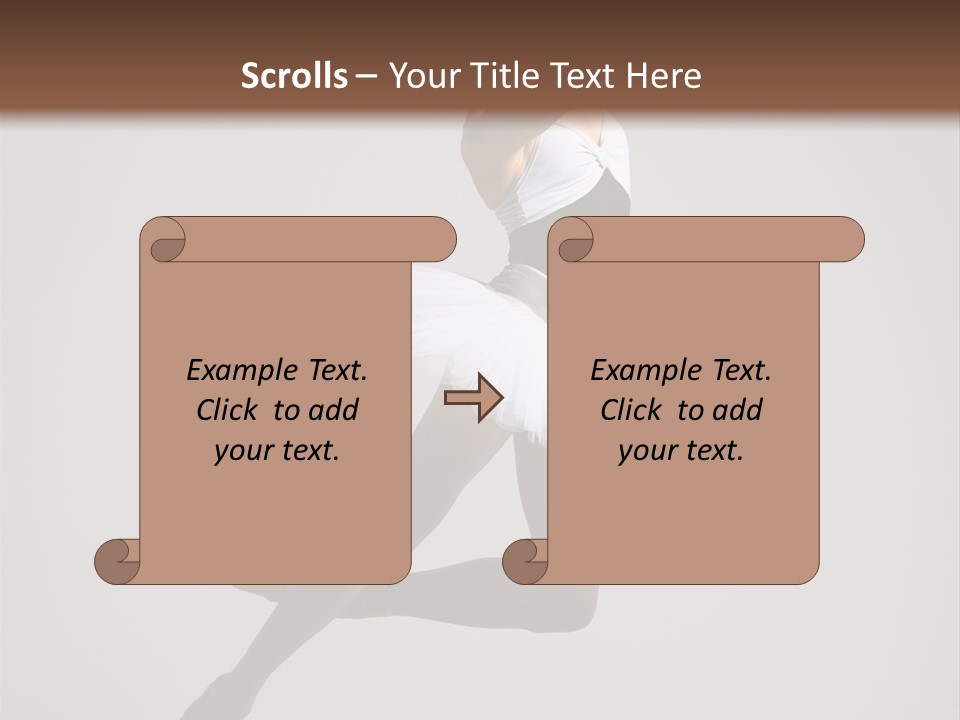 Sensuality Posing Tutu PowerPoint Template