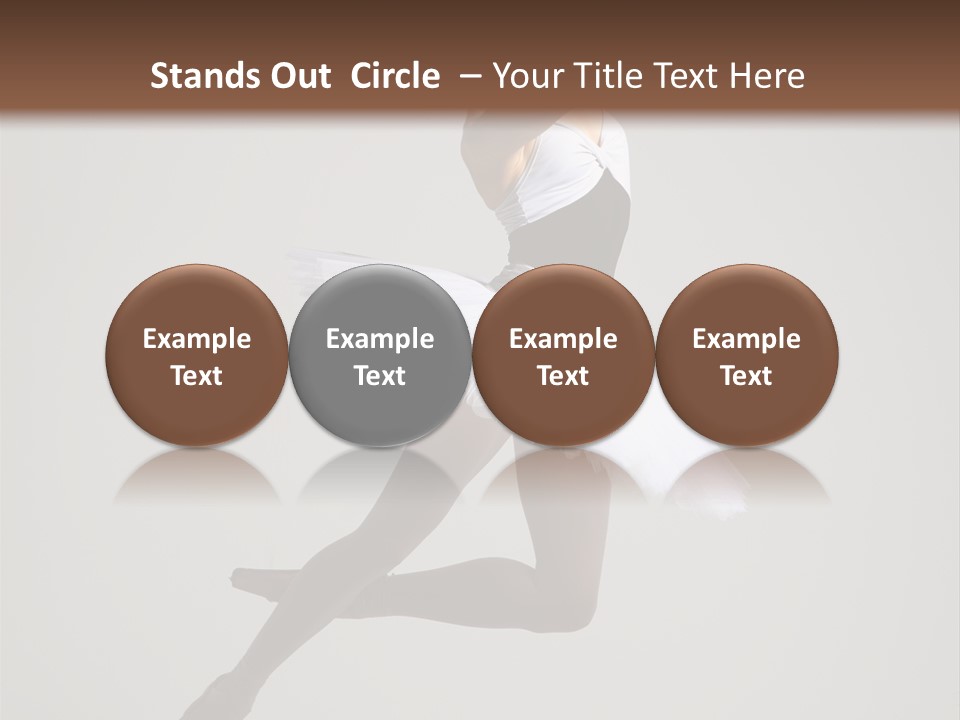 Sensuality Posing Tutu PowerPoint Template