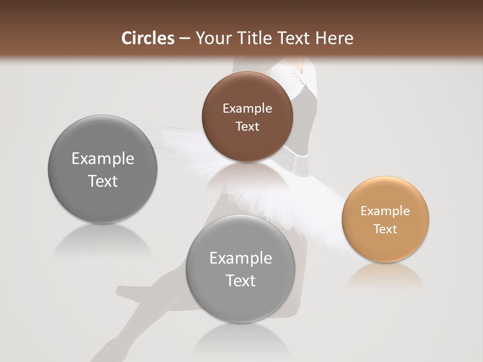 Sensuality Posing Tutu PowerPoint Template