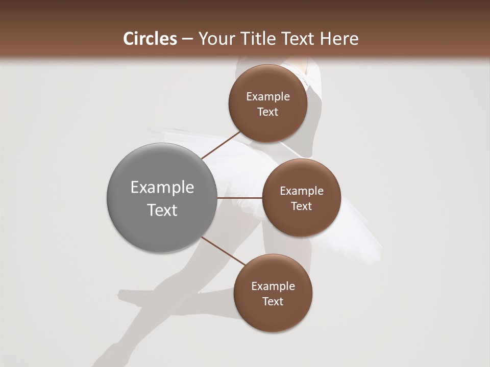 Sensuality Posing Tutu PowerPoint Template