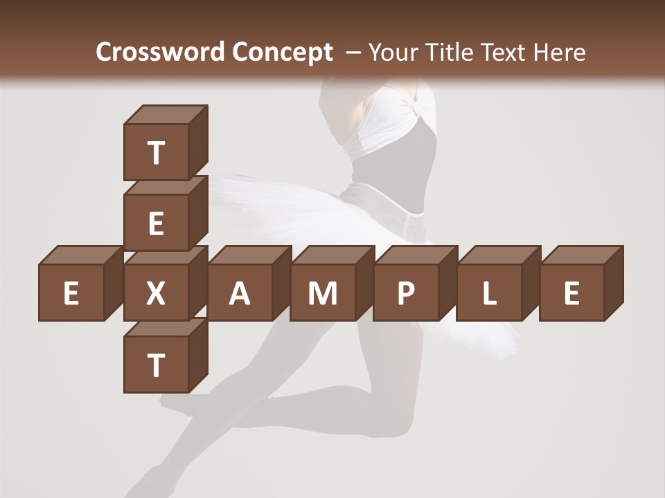 Sensuality Posing Tutu PowerPoint Template