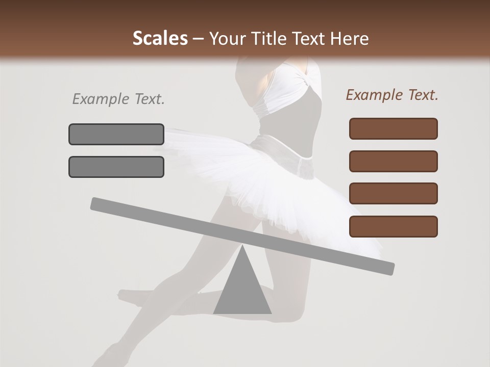 Sensuality Posing Tutu PowerPoint Template