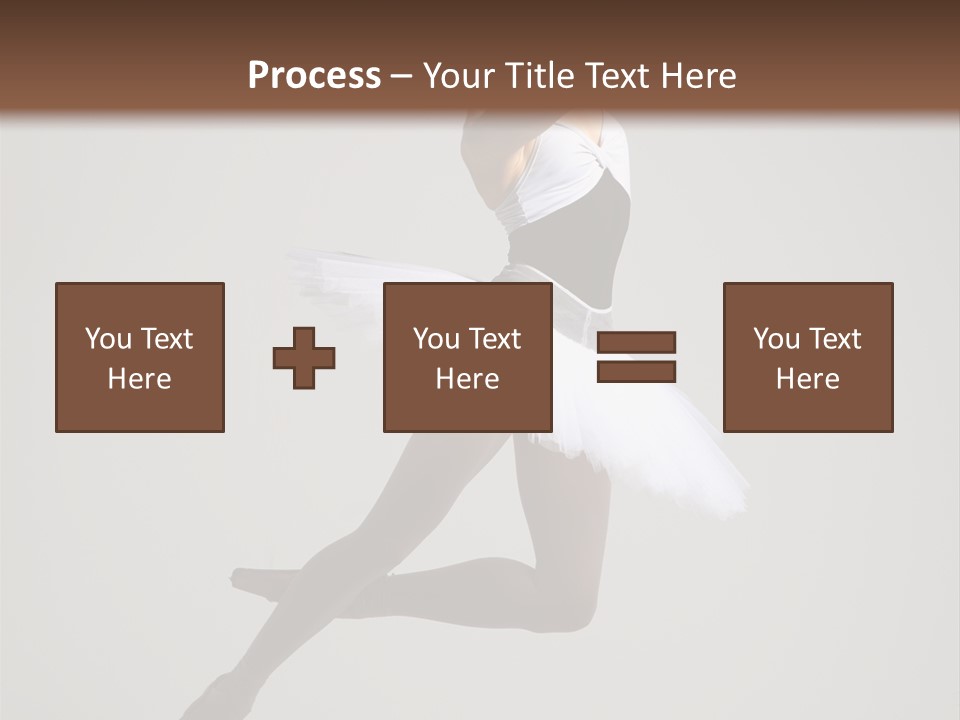 Sensuality Posing Tutu PowerPoint Template