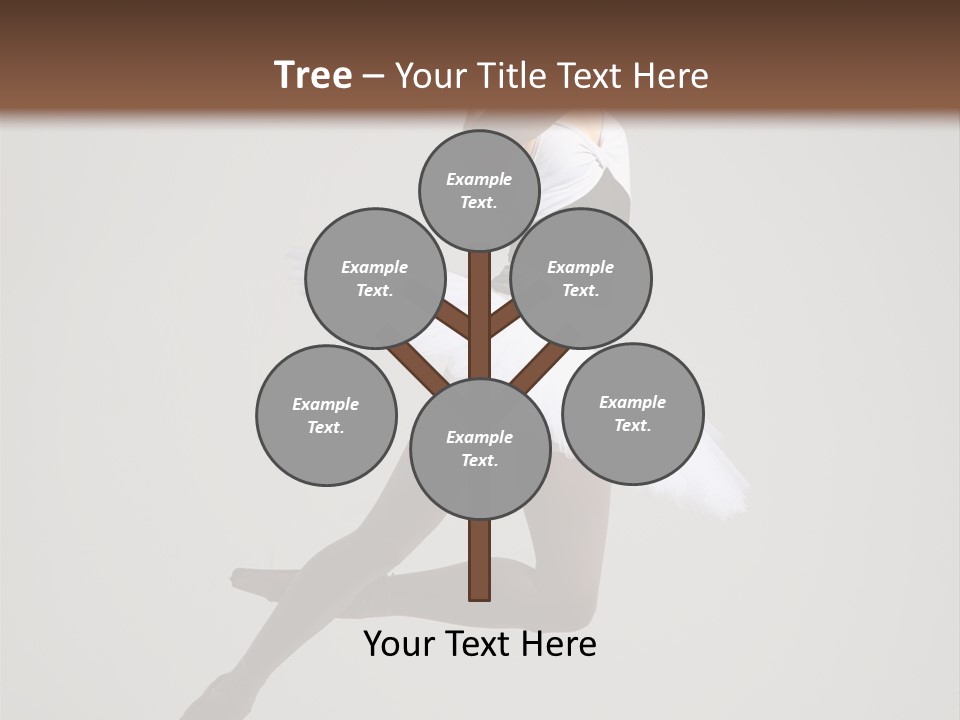 Sensuality Posing Tutu PowerPoint Template