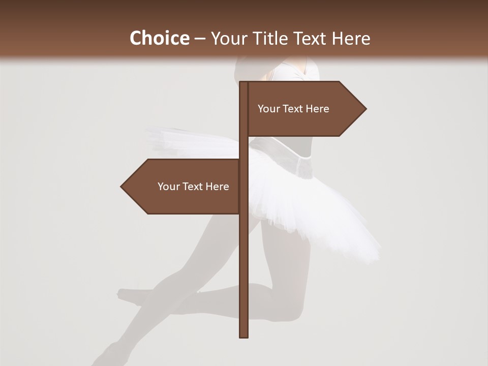 Sensuality Posing Tutu PowerPoint Template