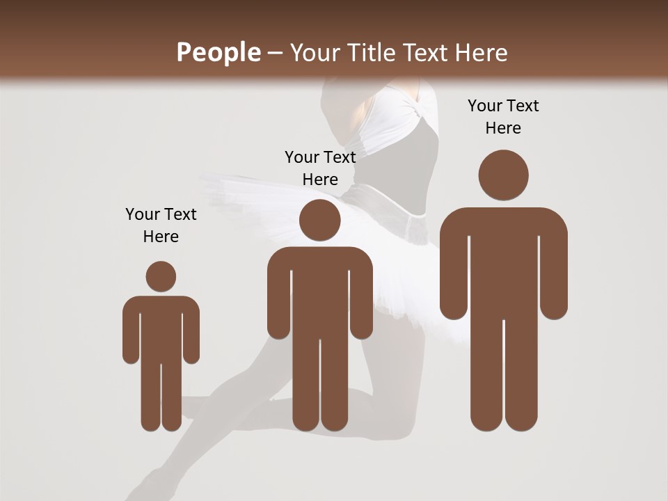 Sensuality Posing Tutu PowerPoint Template