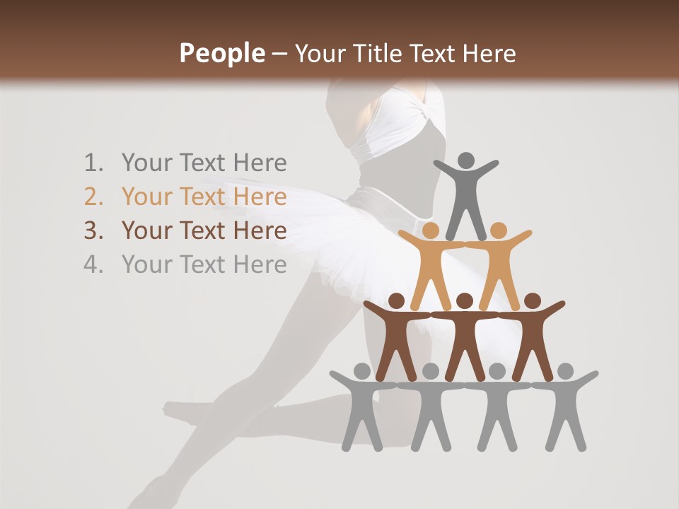 Sensuality Posing Tutu PowerPoint Template