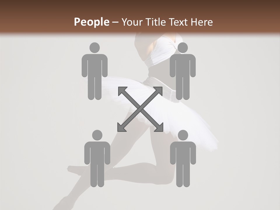 Sensuality Posing Tutu PowerPoint Template