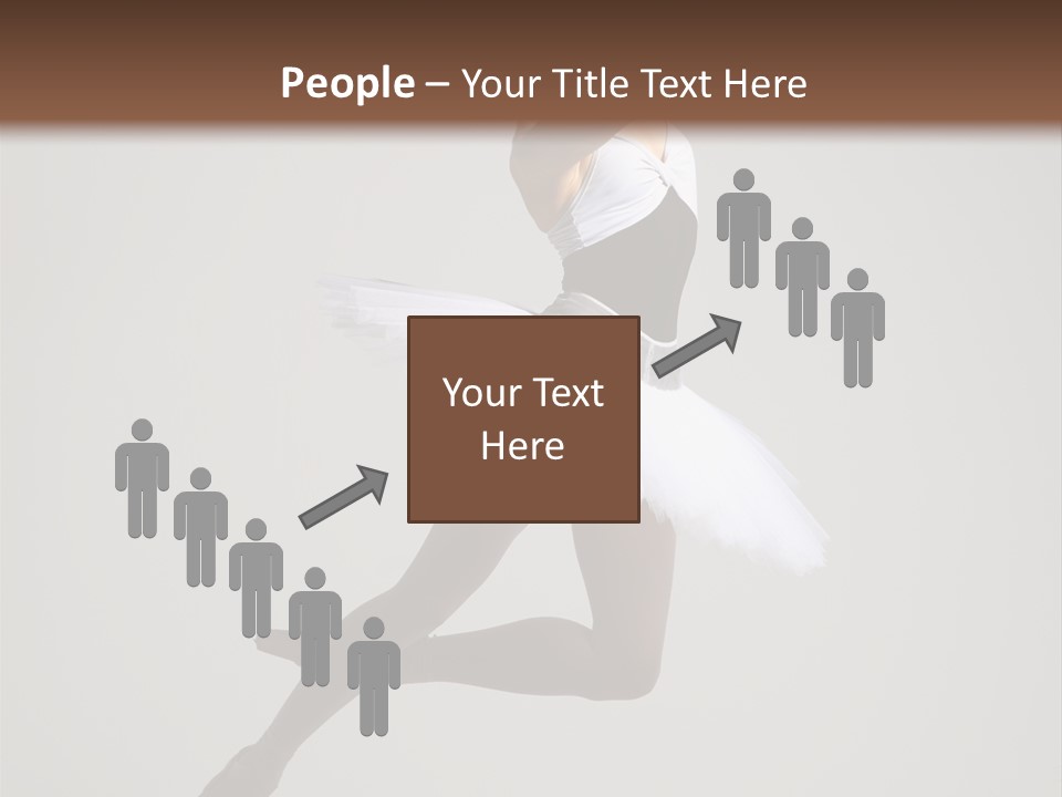 Sensuality Posing Tutu PowerPoint Template