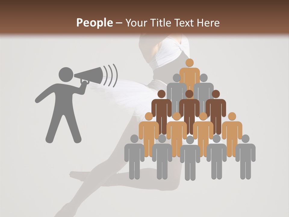 Sensuality Posing Tutu PowerPoint Template