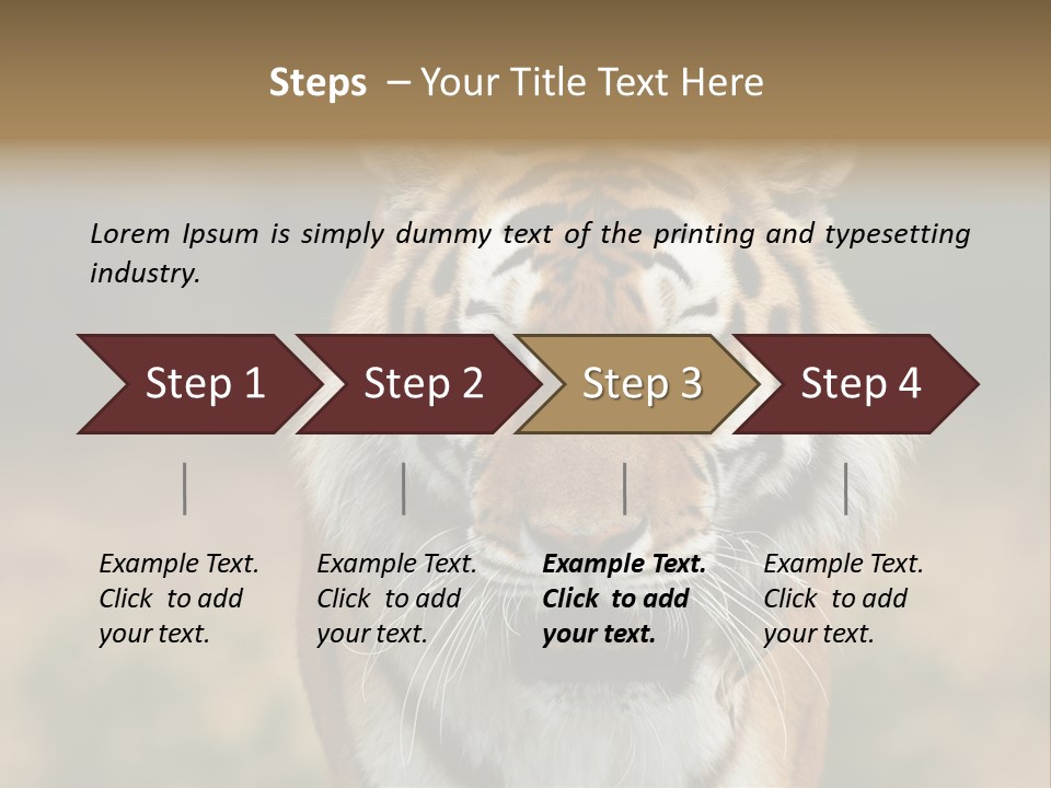 Siberian Tiger PowerPoint Template