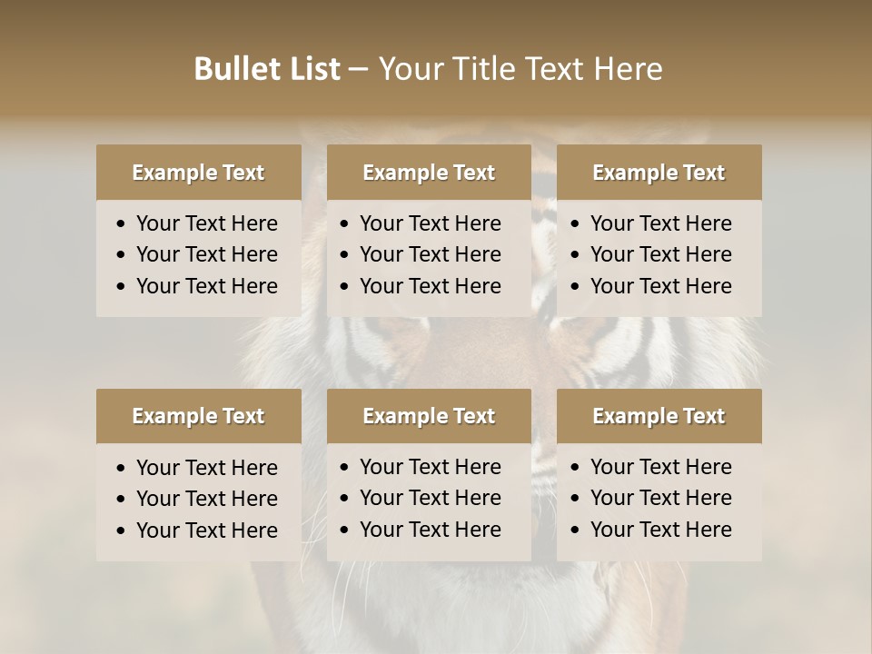 Siberian Tiger PowerPoint Template