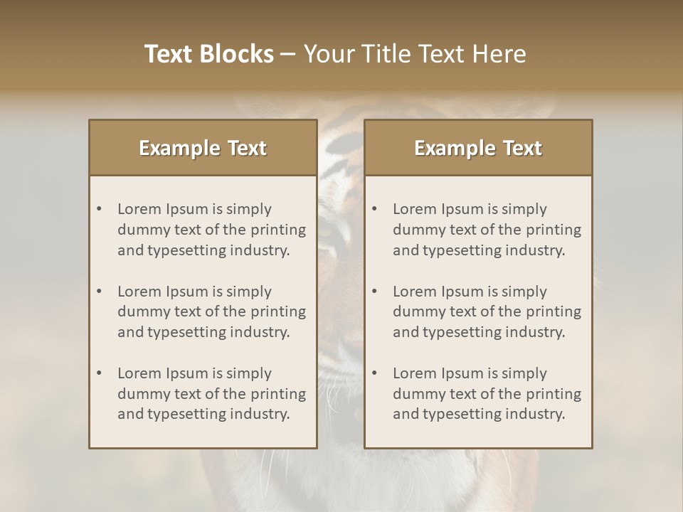 Siberian Tiger PowerPoint Template