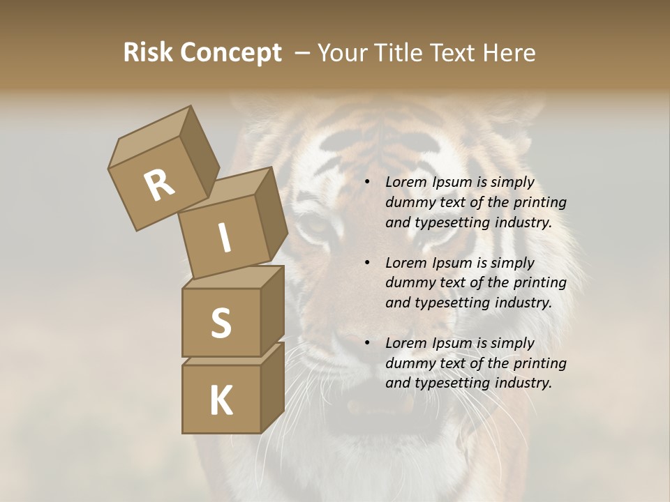 Siberian Tiger PowerPoint Template