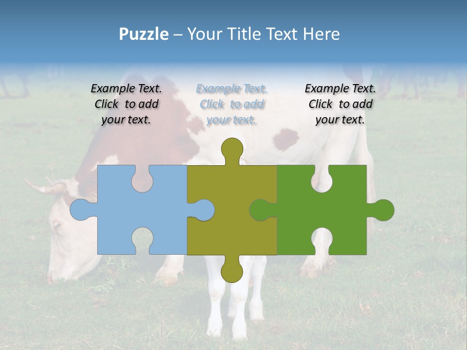 Cow And Calf PowerPoint Template