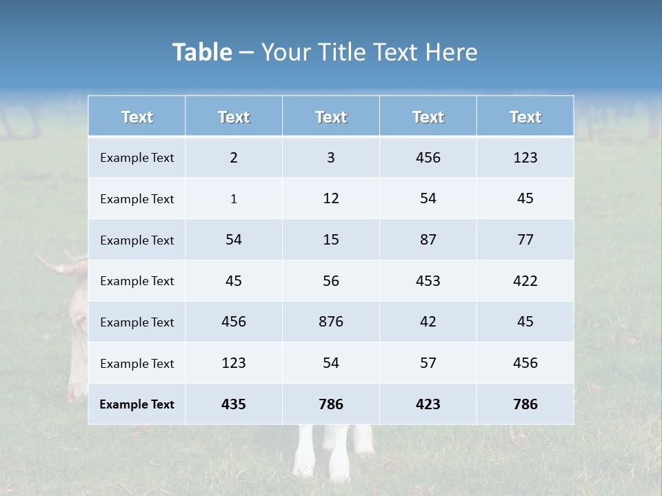 Cow And Calf PowerPoint Template