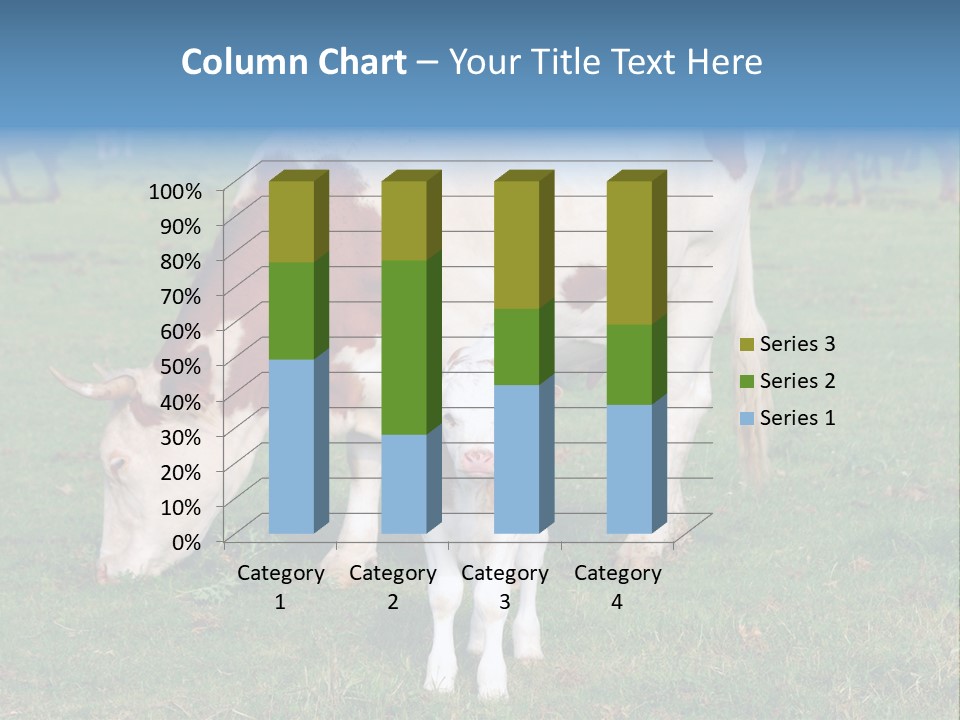 Cow And Calf PowerPoint Template