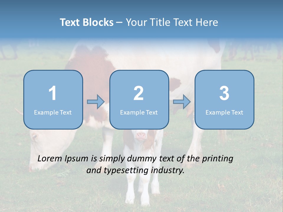 Cow And Calf PowerPoint Template