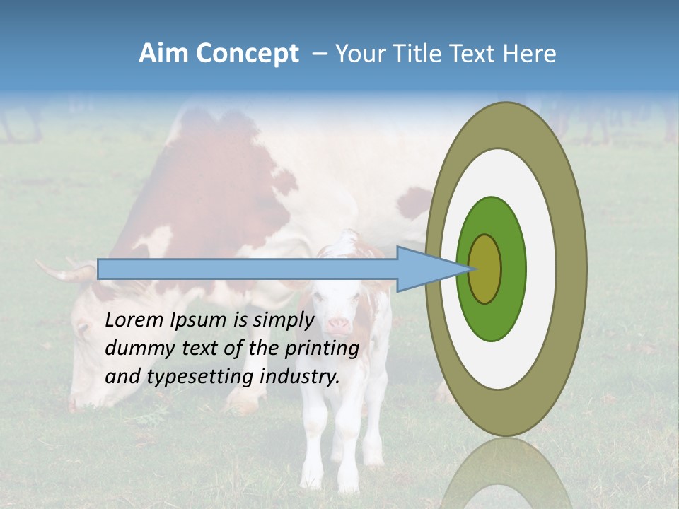 Cow And Calf PowerPoint Template
