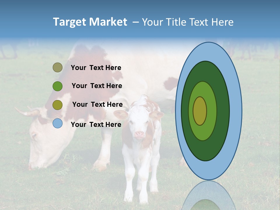 Cow And Calf PowerPoint Template