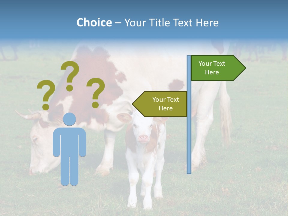 Cow And Calf PowerPoint Template
