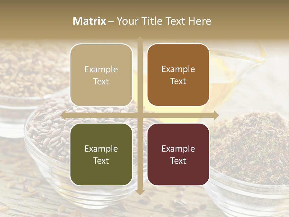 Flaxseed Oil PowerPoint Template
