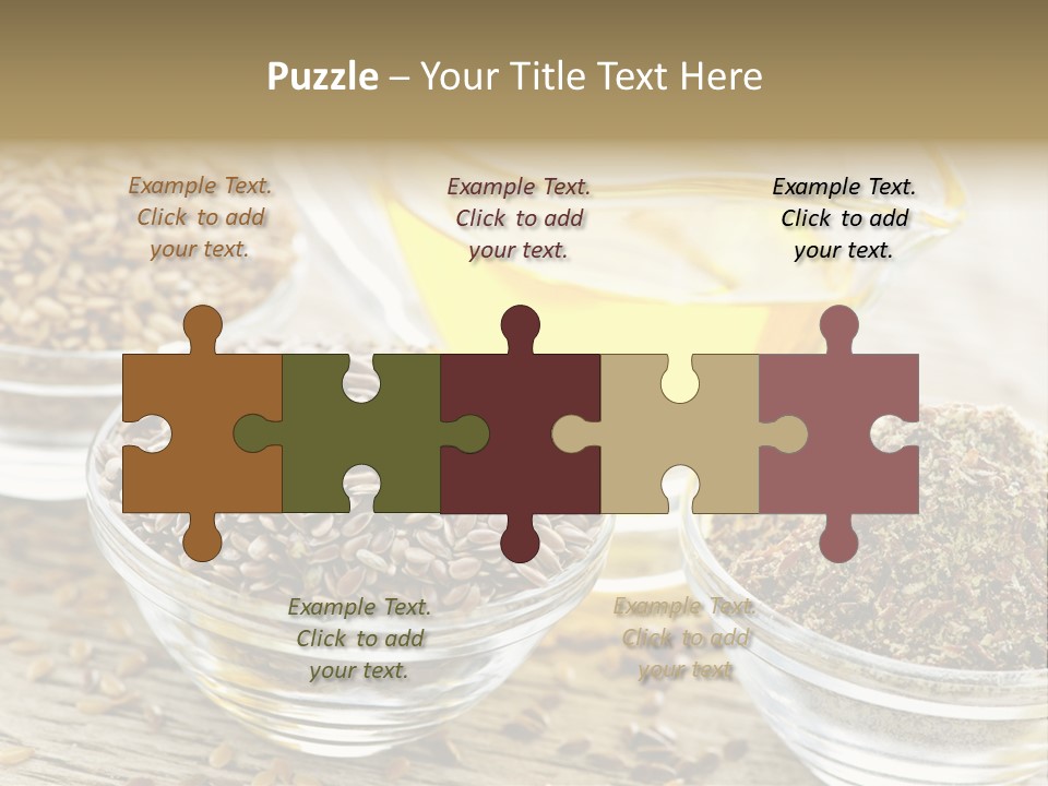 Flaxseed Oil PowerPoint Template