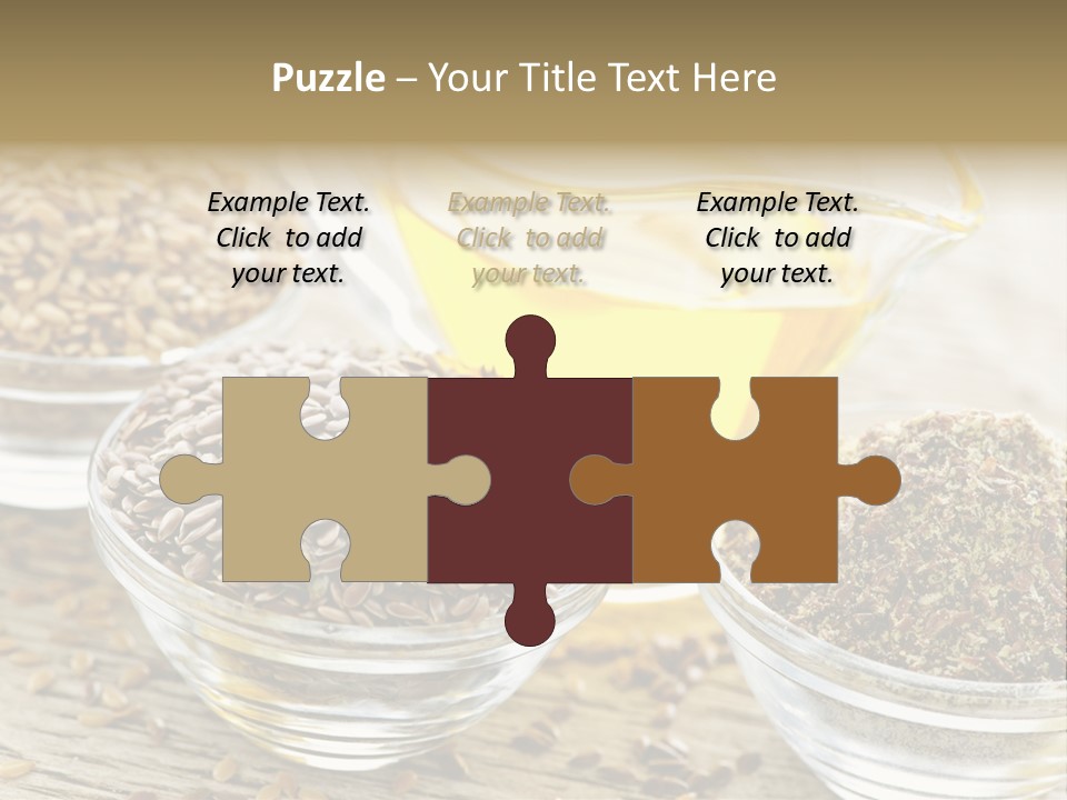 Flaxseed Oil PowerPoint Template