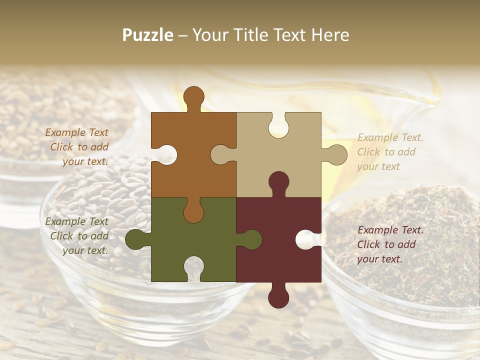 Flaxseed Oil PowerPoint Template