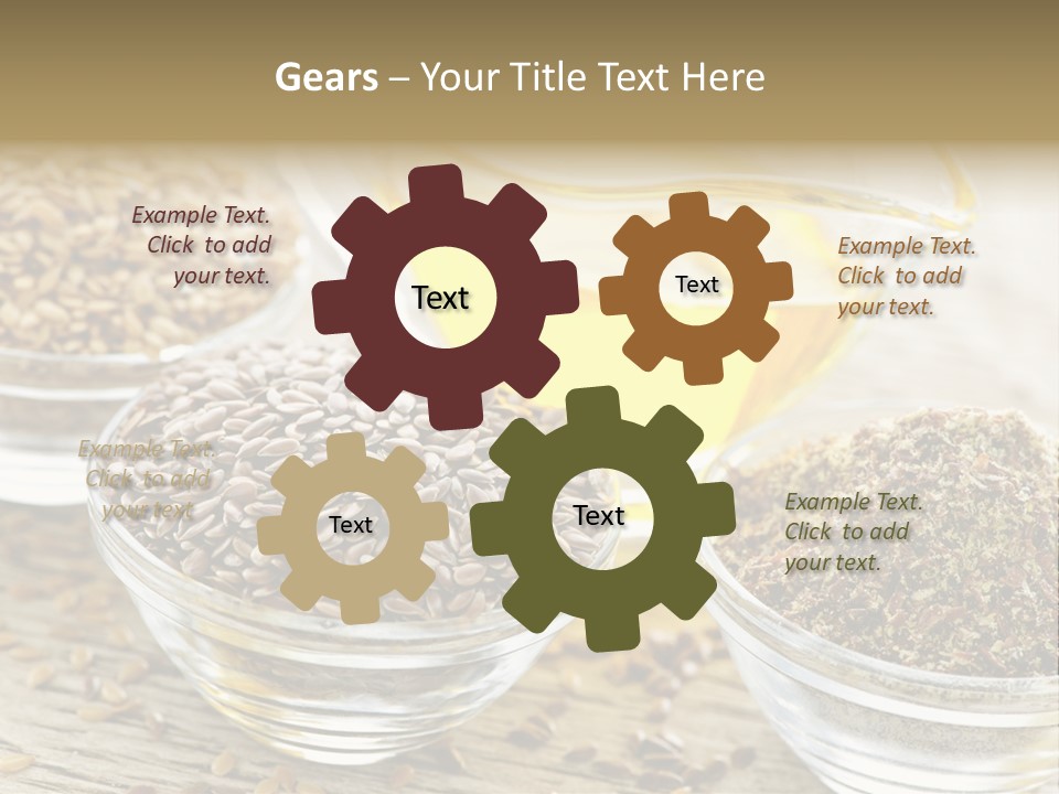 Flaxseed Oil PowerPoint Template