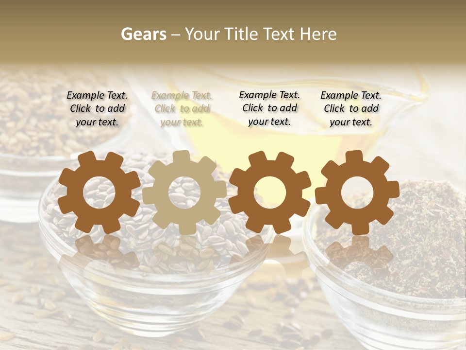 Flaxseed Oil PowerPoint Template