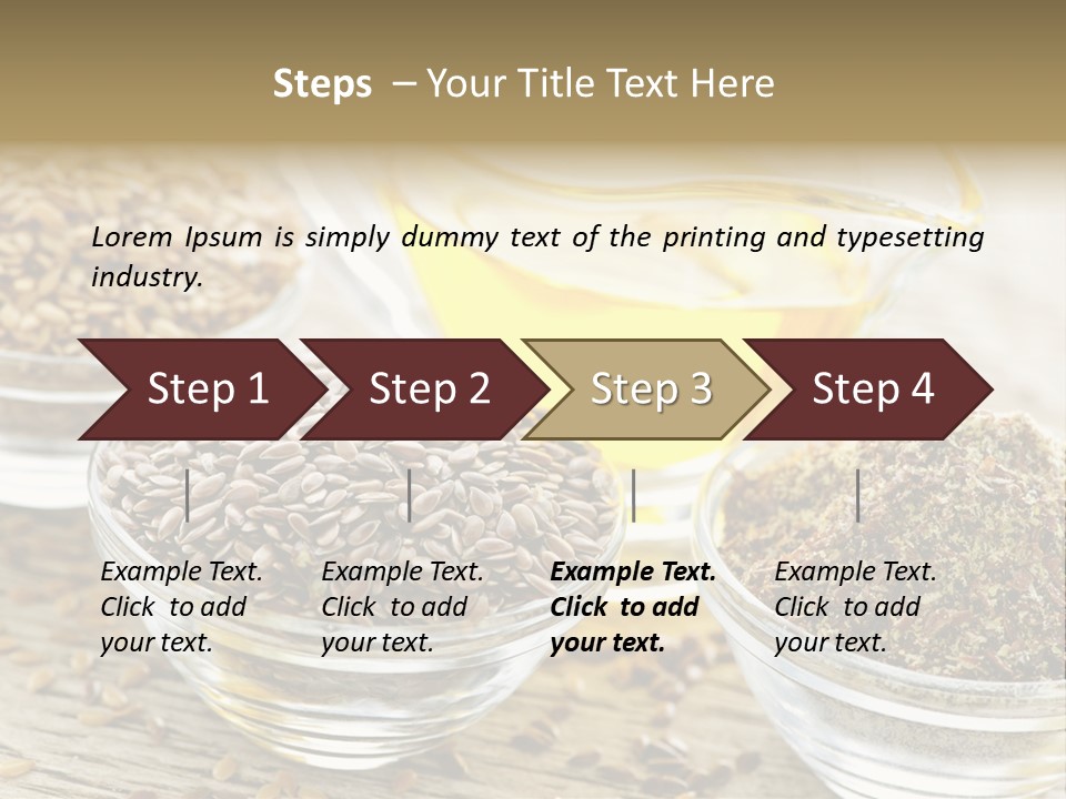 Flaxseed Oil PowerPoint Template