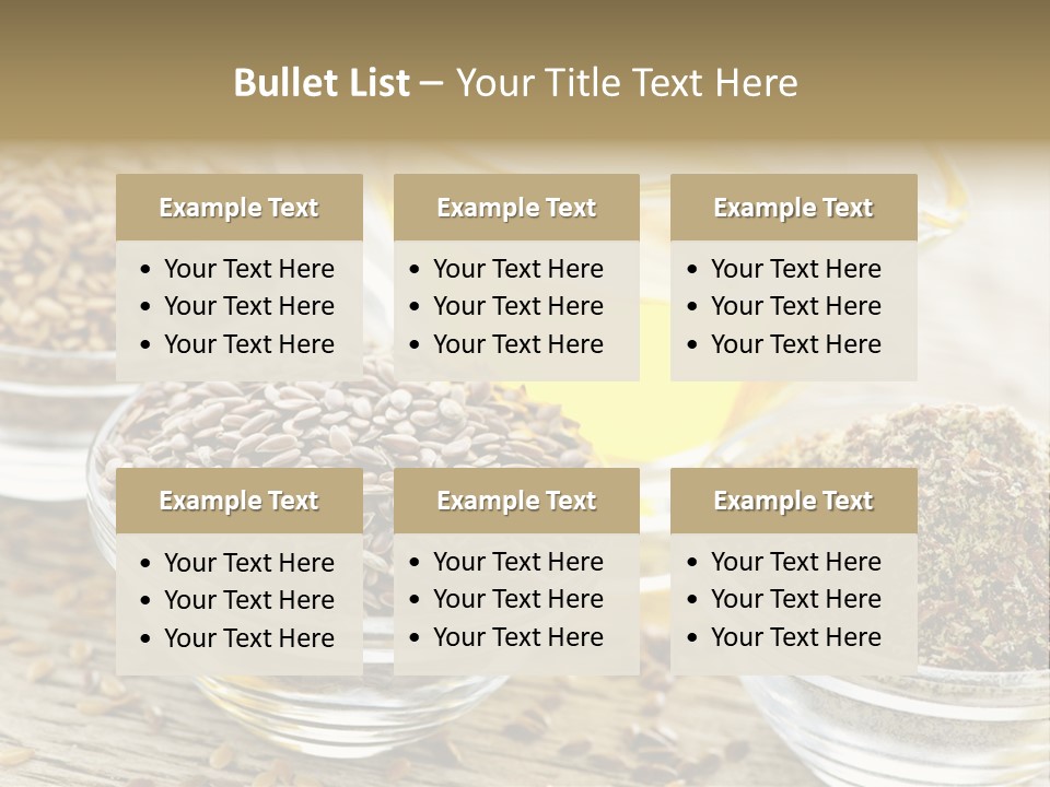 Flaxseed Oil PowerPoint Template