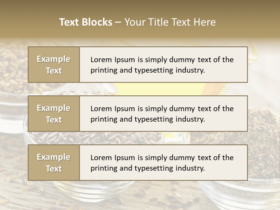Flaxseed Oil PowerPoint Template