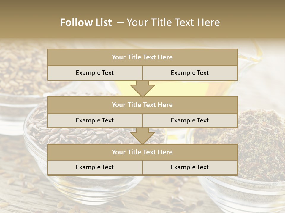 Flaxseed Oil PowerPoint Template
