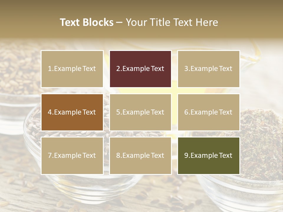 Flaxseed Oil PowerPoint Template