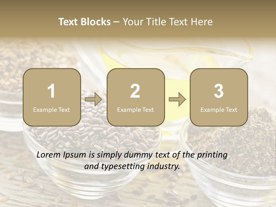 Flaxseed Oil PowerPoint Template