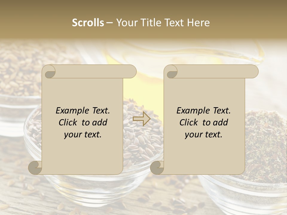 Flaxseed Oil PowerPoint Template