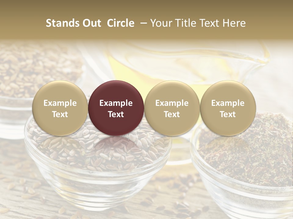Flaxseed Oil PowerPoint Template