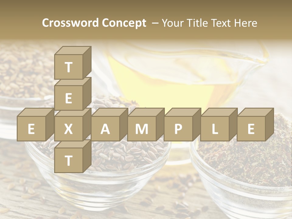 Flaxseed Oil PowerPoint Template