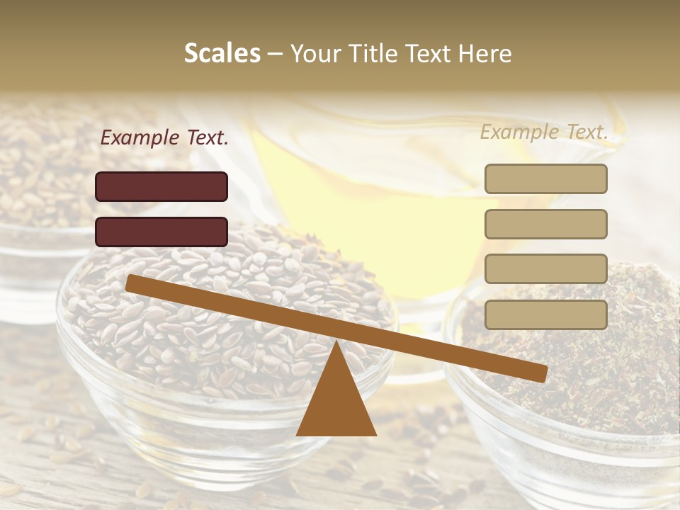 Flaxseed Oil PowerPoint Template