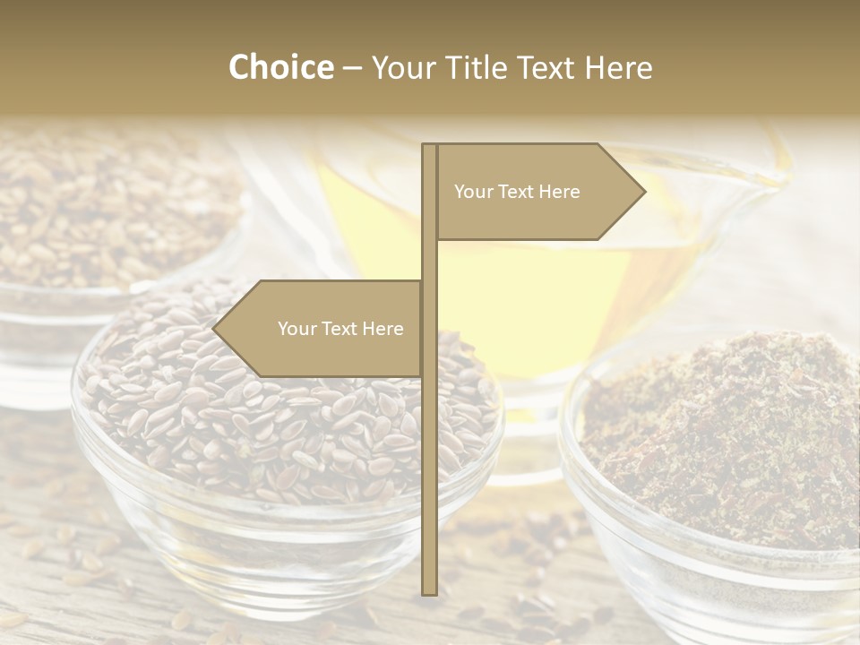 Flaxseed Oil PowerPoint Template