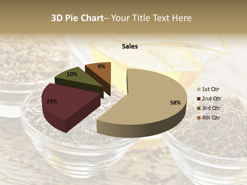 Flaxseed Oil PowerPoint Template