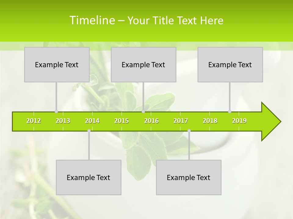 A Mortar With A Sprig Of Herbs In It PowerPoint Template